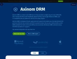 drm.axinom.com screenshot