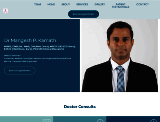 drmangeshkamathcancercare.com screenshot