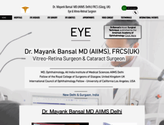 drmayankbansal.com screenshot