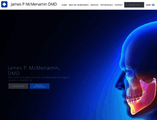 drmcmenaminoralsurgery.com screenshot