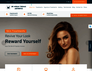 drmohanthomasaesthetics.com screenshot