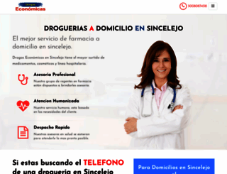 drogaseconomicasensincelejo.com screenshot