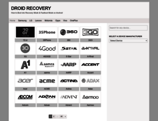 droidrecovery.com screenshot