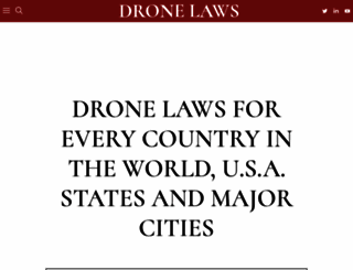 drone-laws.com screenshot