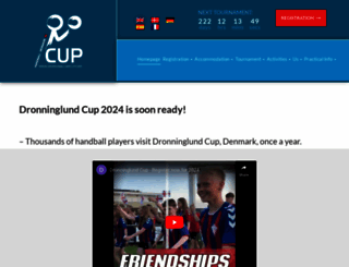dronninglundcup.com screenshot