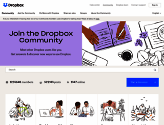 dropboxforum.com screenshot