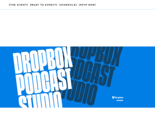 dropboxpodcaststudioatsxsw.splashthat.com screenshot
