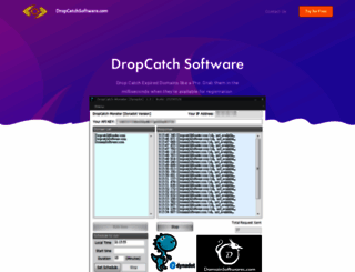 dropcatchsoftware.com screenshot