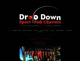dropdownfishingcharters.com screenshot