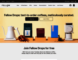 drops.fellowproducts.com screenshot