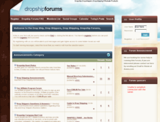 dropshipforums.com screenshot