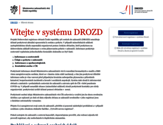 drozd.mzv.cz screenshot