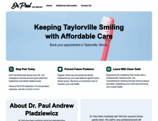 drpaulthedentist.com screenshot