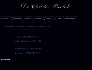 drpavlidis.com.au screenshot