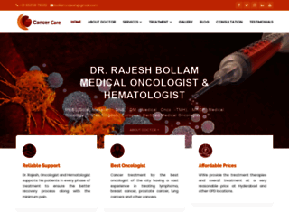 drrajeshoncologist.com screenshot