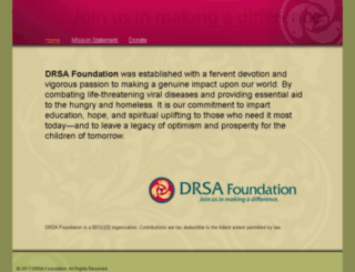 drsafoundation.org screenshot
