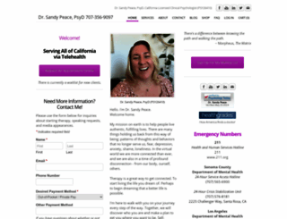 drsandypeace.com screenshot
