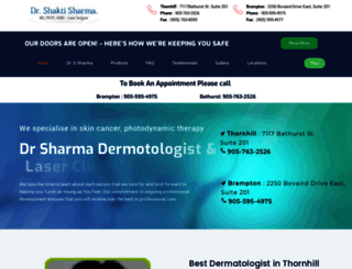 drsharmadermatology.ca screenshot