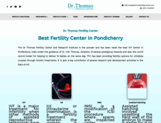 drthomasfertilitycenter.com screenshot