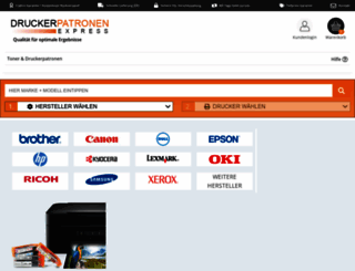 druckerpatronenexpress.de screenshot