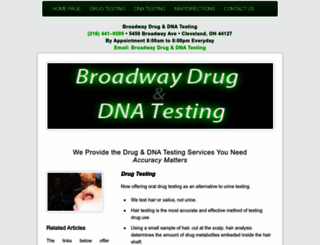 drug-dna-testing-cleveland.com screenshot