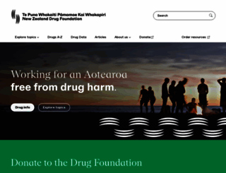 drugfoundation.org.nz screenshot
