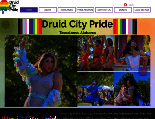 druidcitypride.org screenshot