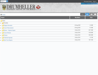 drumheller.civicweb.net screenshot