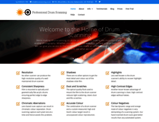 drumscanning.co.uk screenshot
