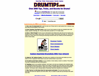 drumtips.com screenshot