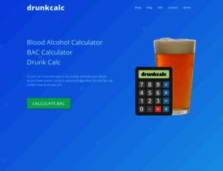 drunkcalc.com screenshot