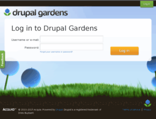 drupalgardens.com screenshot