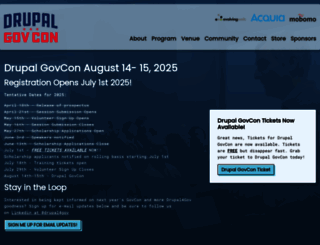 drupalgovcon.org screenshot
