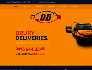 drurydeliveries.com screenshot