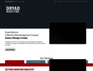 dryadmaritime.com screenshot