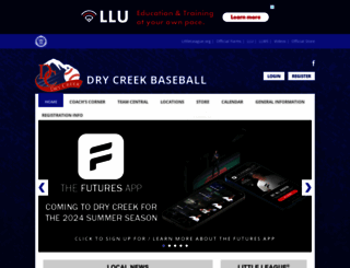 drycreekbaseball.com screenshot