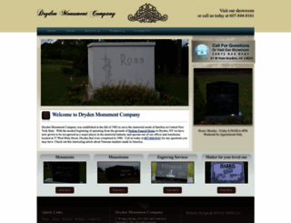 drydenmonument.com screenshot