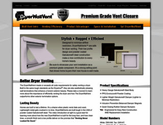 dryerwallvent.com screenshot