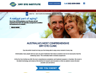 dryeyeinstitute.com.au screenshot