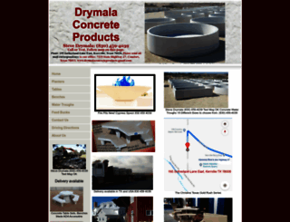 drymalaconcreteproducts.com screenshot