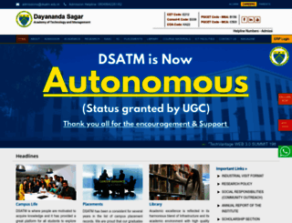 dsatm.edu.in screenshot