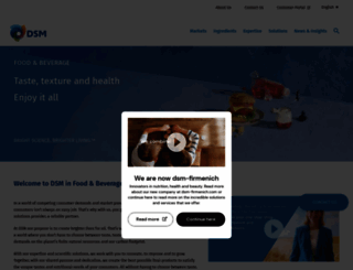 dsm-foodspecialties.com screenshot