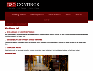 dsocoatings.com screenshot