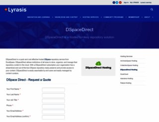 dspacedirect.org screenshot