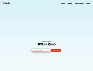 duan123.quip.com screenshot