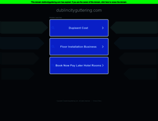 dublincityguttering.com screenshot