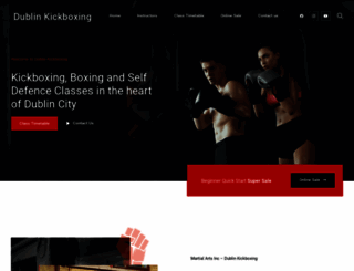 dublinkickboxing.com screenshot