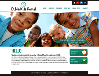 dublinkidsdental.com screenshot