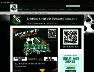 dublinsoccer.org screenshot