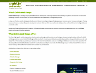 dublinwebdesign.eu screenshot